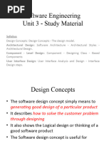 SE - Software Engineering - Unit3 - Study Material