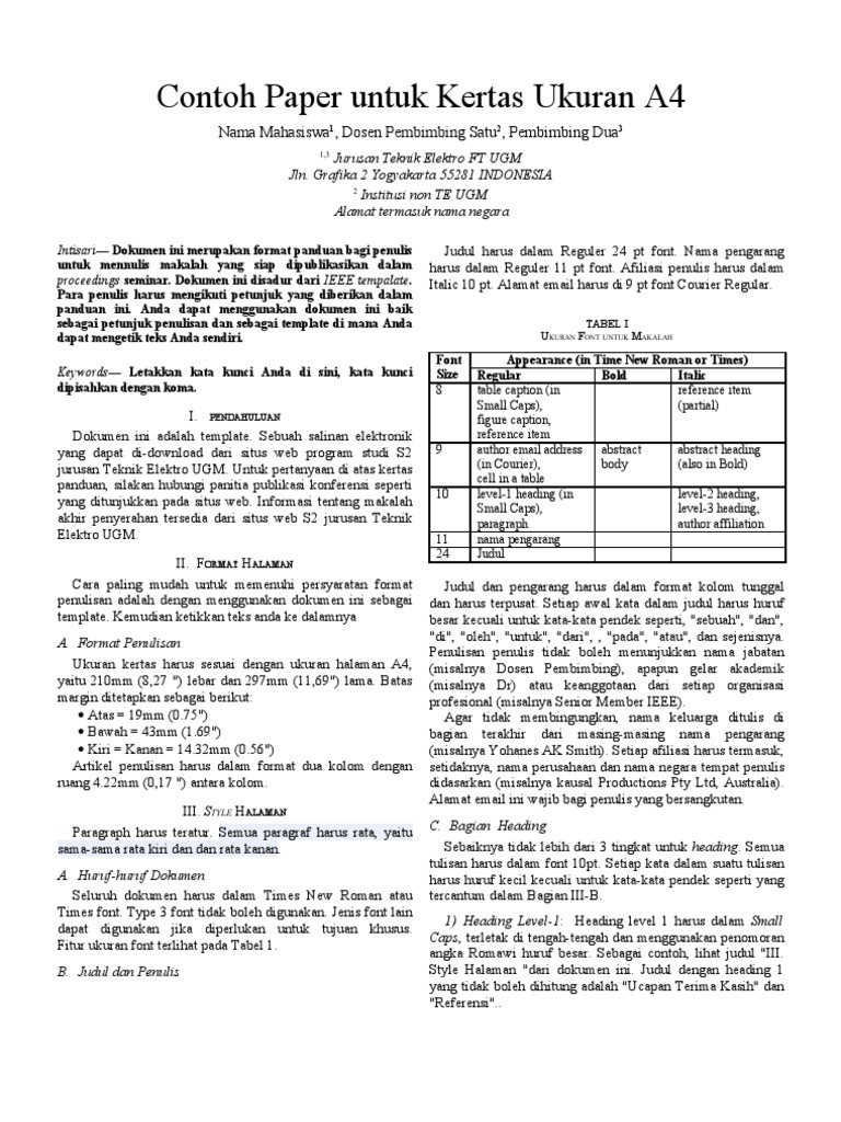 Template Makalah