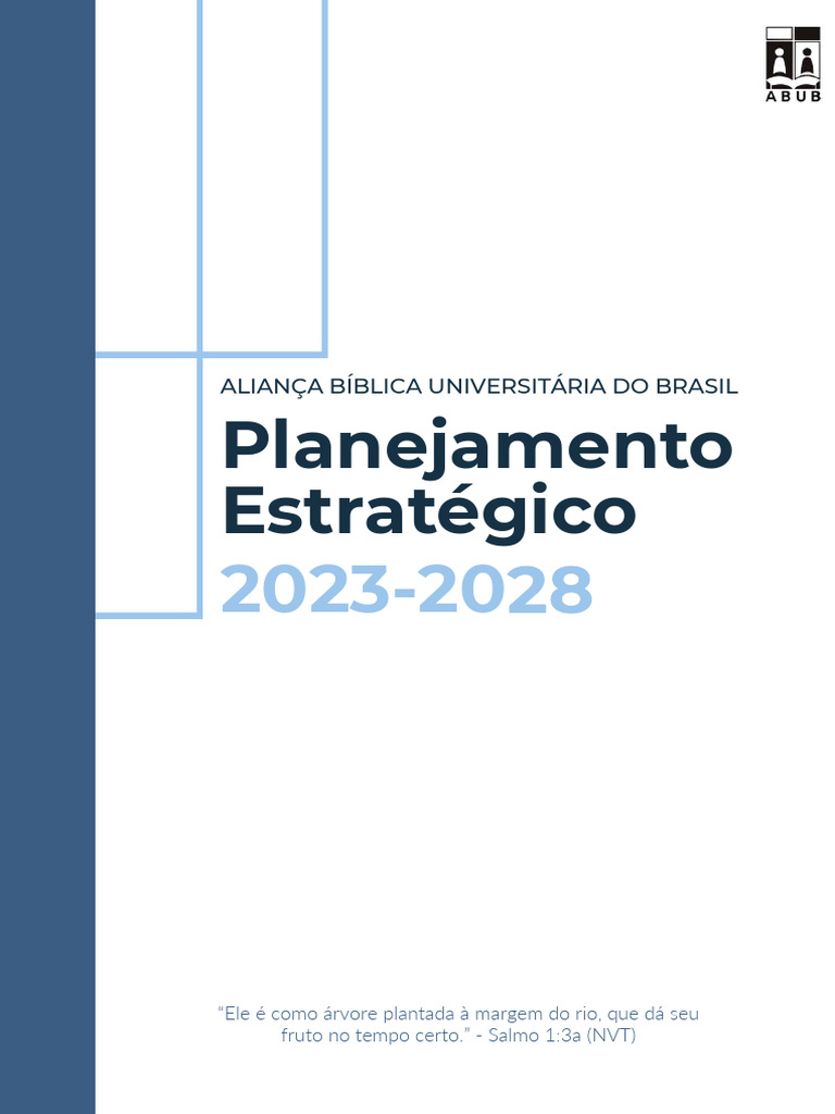 Planejamento Estratégico ABUB 2023-2026 | PDF | InterVarsity Christian ...