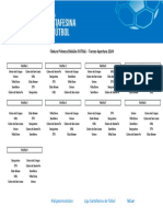 Fixture Torneo Apertura 2024 FUTSAL