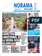 Carretera Longitudinal de La Sierra Será Adjudicada: Diario Judicial