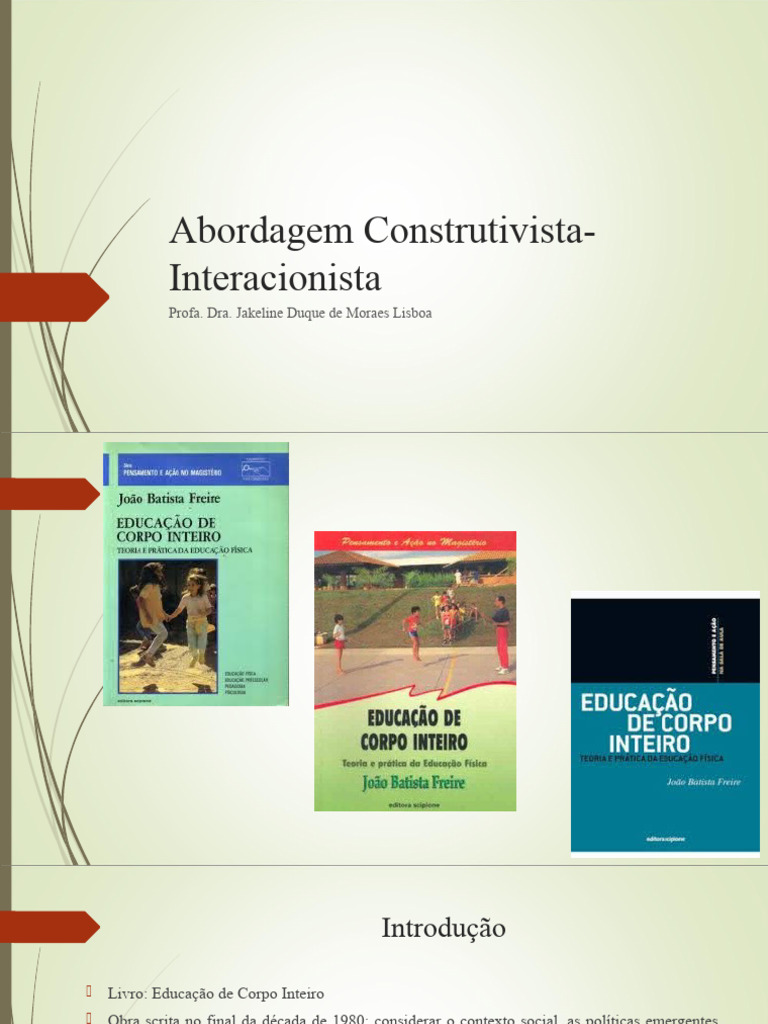 Abordagem Construtivista-Interacionista | PDF | Aprendizado | Pedagogia