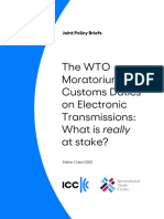 The WTO Moratorium On Customs Duties On Electronic Transmissions - What Is Really at Stake?