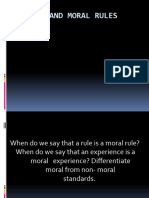 Morality and Moral Rules