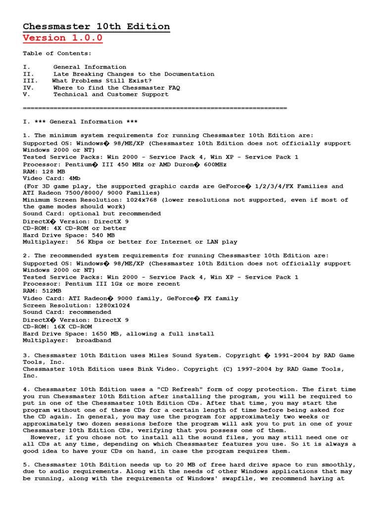 Chessmaster 10th edition pdf computing software