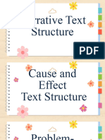 Text Structures Education Presentation in Cream Playful Style