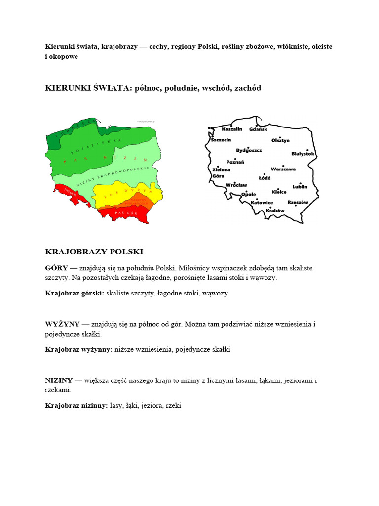 Sprawdzian Edukacja Przyrodnicza Kl 1