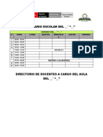 4 - Horario de Aula y Directorio Docente