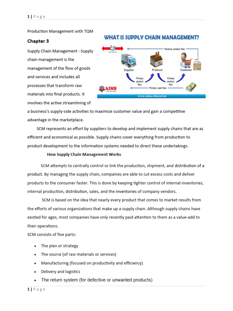 Supply Chain Management Essentials | PDF | Supply Chain Management ...