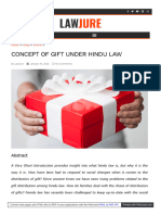 WWW Lawjure Com Concept of Gift Under Hindu Law