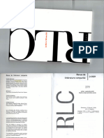 Revue de Littérature Comparée