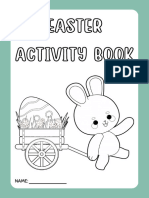 Green and White Fun Easter Activity Book Printable Worksheet
