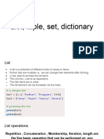 List, Tuple, Set, Dictionary-7