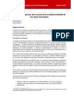 Principales Aspectos de La Acción de Inconstitucionalidad de Los Autos Acordados (BCN - CL, Ago2023)