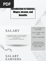 Introduction To Salaries Wages Income and Benefits