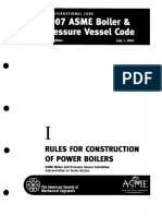 2007asme Boiler & Pressure Vessel Code I Rules For Construction of Power Bolilers