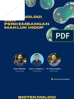 Bioteknologi Dan Perkembangan Makluk Hidup