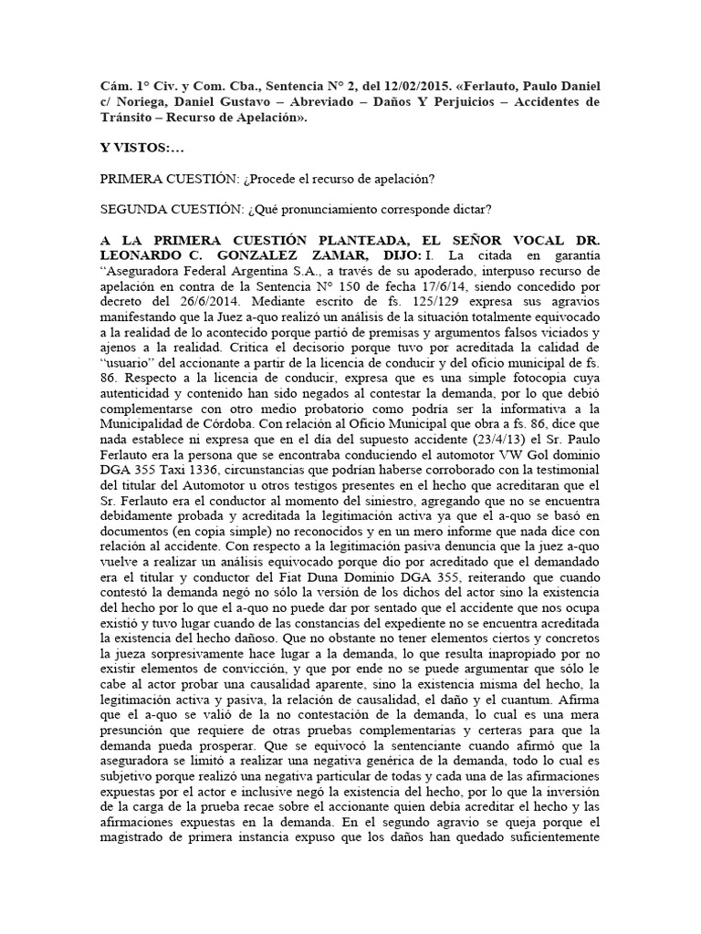 Y Vistos | PDF | Sentencia (ley) | Judicaturas