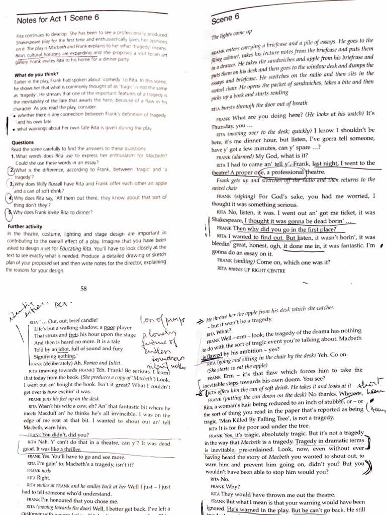Educating Rita, Part 2 | PDF