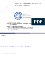 1.4.-Teoremas Sobre Valores Intermedios y Valores Extremos