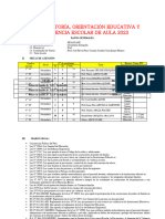 Plan de Tutoria 2023 en Aula