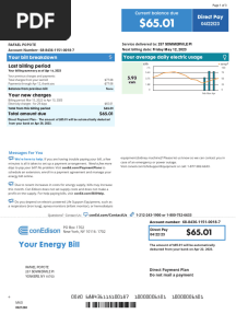 USA-Energy ConEdison Bill