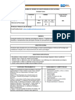 Plano de Ensino Historia Da Psicologia