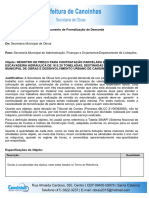 Documento de Formalizacao de Demanda Secretaria de Obras Atividades Maquinas 2
