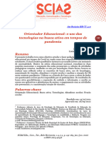 Orientador Educacional: o Uso Das Tecnologias Na Busca Ativa em Tempos de Pandemia