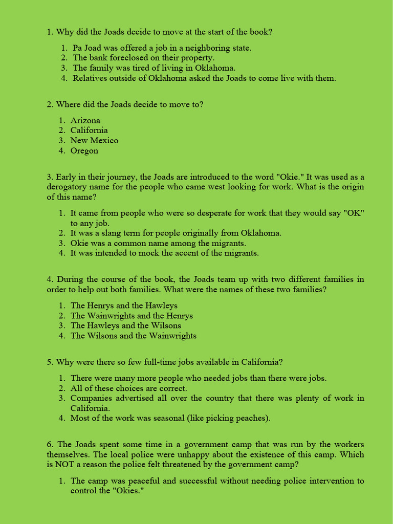 The grapes of wrath PDF