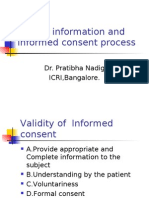 Patient Information and Informed Consent Process