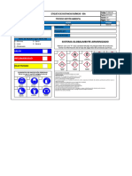 F-GA Etiqueta de Identificación de Producto Químico CONTENEDOR