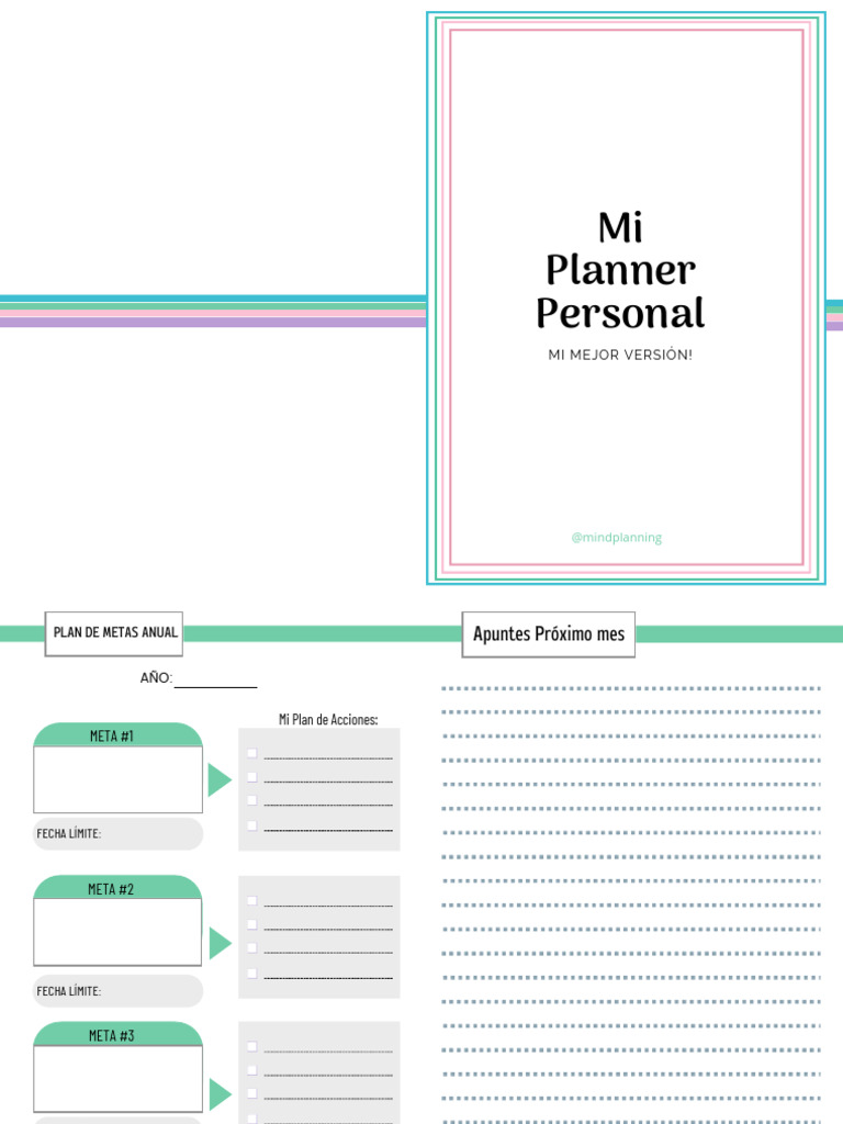 Mi Plan Personal: Metas y Estrategias | PDF