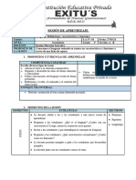 SESIÓN DE APRENDIZAJE N°3 - GRMATICA