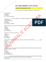 Cbse Class 10 Information Technology Electronic Spreadsheet Qna