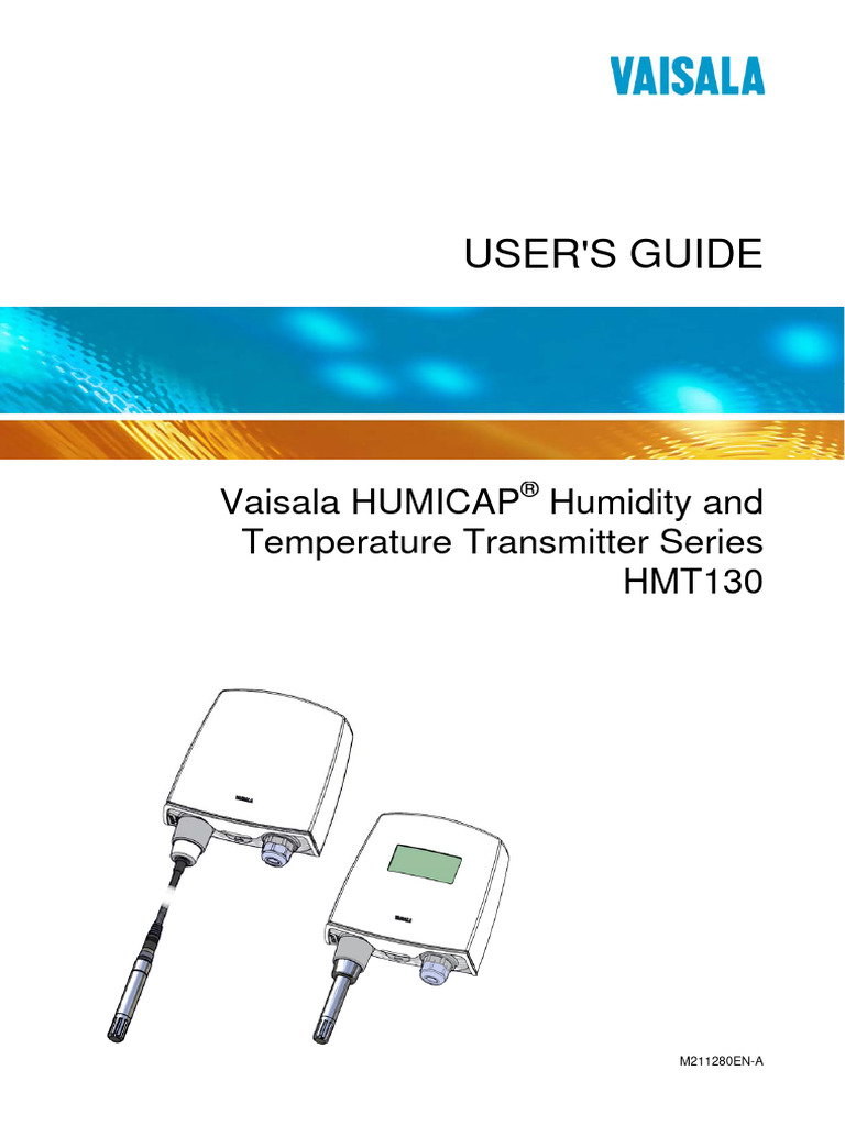Vaisala HMT130 Manual | PDF | Electrostatic Discharge