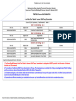 Time Table For Summer 2024 Theory Examination 6i