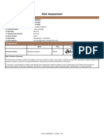 1.0 Risk Assessment Details