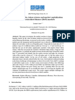 Liquidity Shocks, Token Returns and Market Capitalization in Decentralized Finance (Defi) Markets