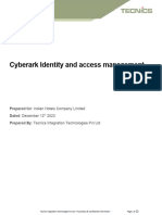 Tecnics IHCL Cyberark IAM Implementation Proposal 1.0