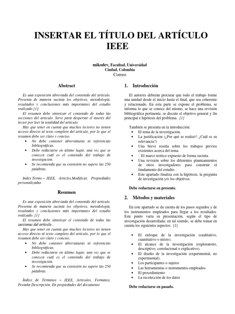 Cómo redactar un abstract eficaz | PDF | Sumario abstracto) | Science