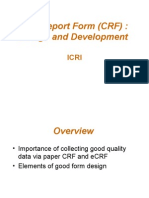 Case Report Form (CRF) : Design and Development