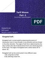 Twill Weave Part-3(Broken, Combined, Transposed, Elongated)