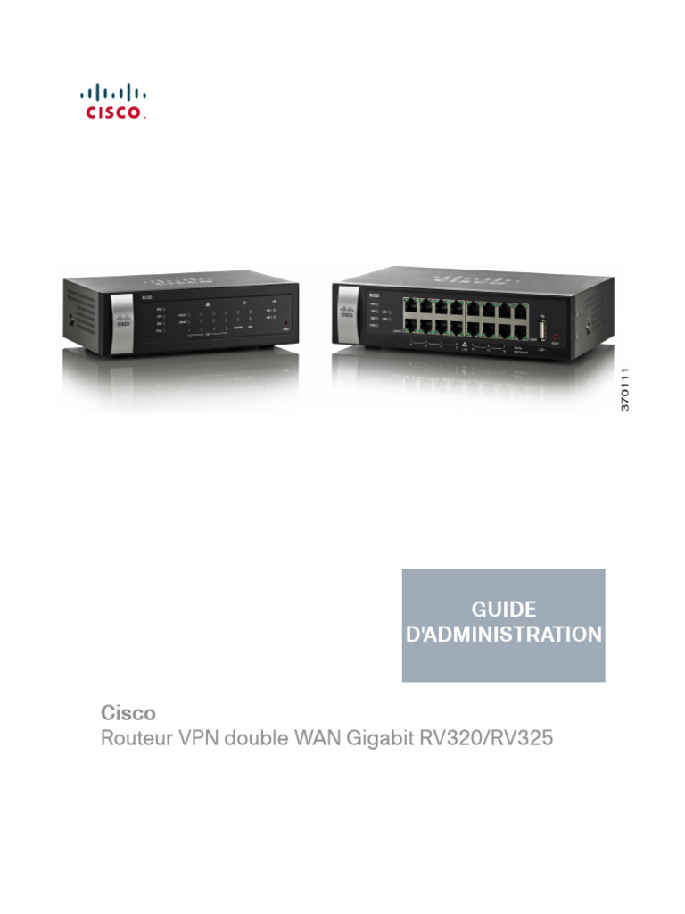 Configuration du routeur Cisco RV320 | PDF | I Pv6 | Adresse IP