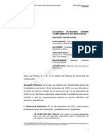 Acuerdo Plenario Sobre Cumplimiento de Sentencia Teslp RR 08 2023