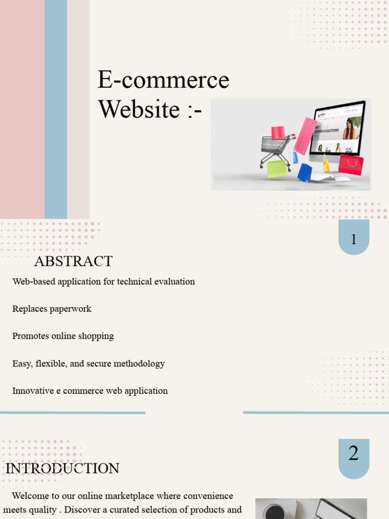 Innovative E-commerce Web Application | PDF | World Wide Web | Internet ...