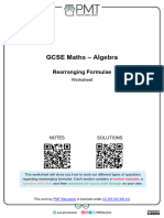 H. Rearranging Formulae