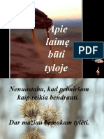 Apie Laime Buti Tyloje