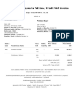 Kreditinė Sąskaita Faktūra - Credit Invoice696