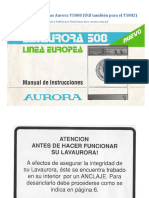 Manual de Lavarropas Aurora T5808